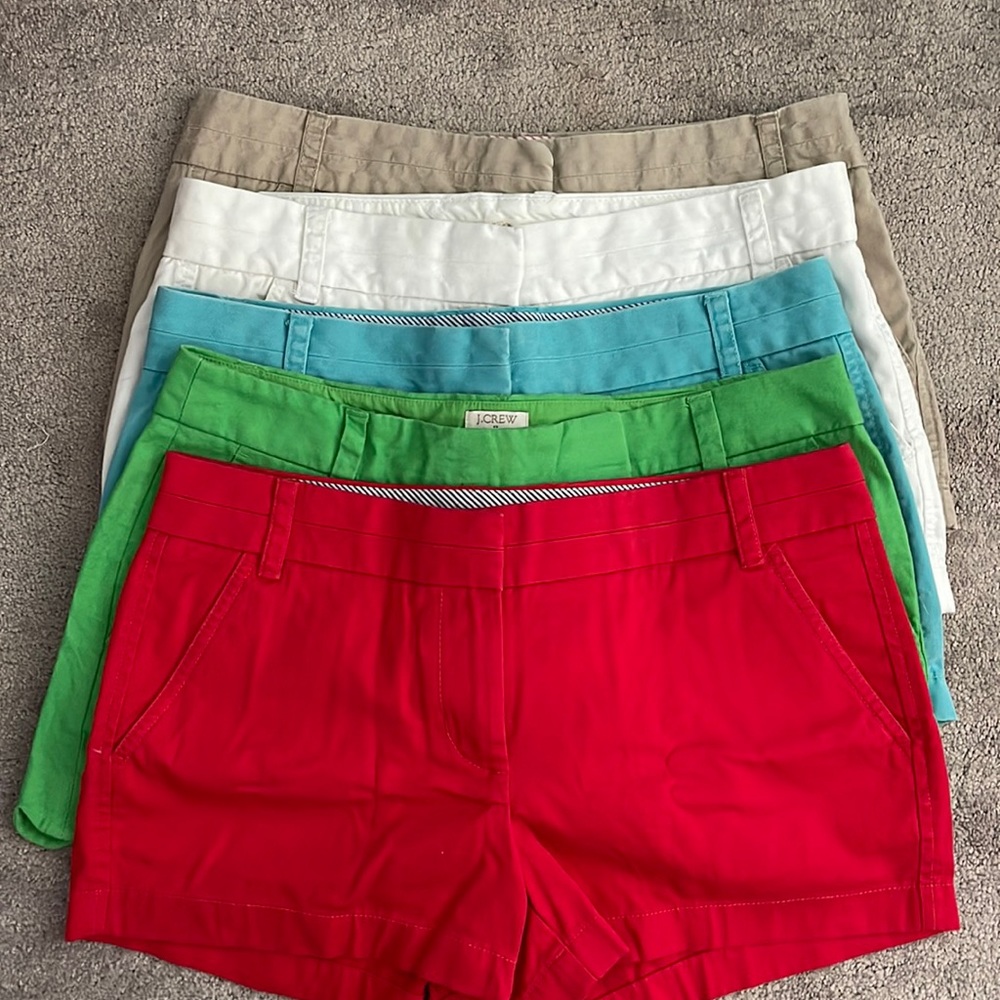 J.Crew Chino shorts — lot of 5 Size: 6